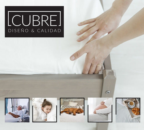 CUBRE Queen Mattress Protector 200x160x35 PVC Quality 6