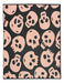 Gray Pink Skulls Flatweave Rug 100x150cm by Kreatex 1
