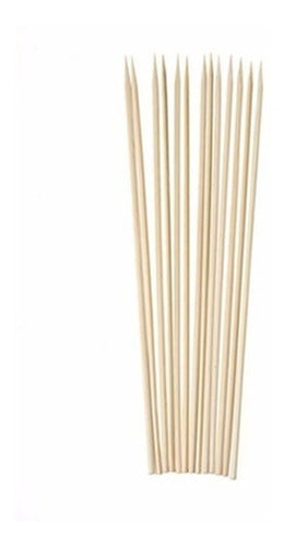 White Bamboo Yakitori Skewers 25 cm x 100 Units 1