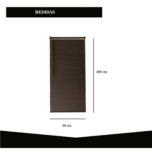 Form Cortina PVC Marrón Angosta 90x200 1