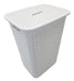 Macom Rattan Plastic Laundry and Toy Basket with Lid 1