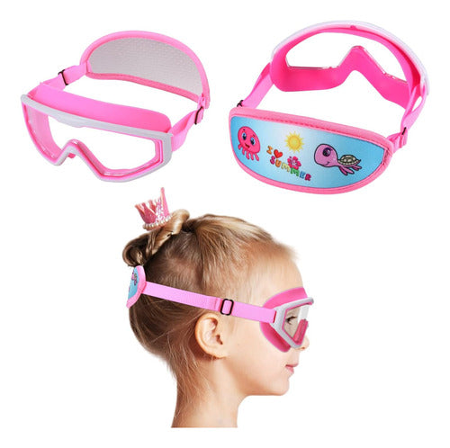 Ruigao Unisex Swimming Goggles for Kids in Pink 0