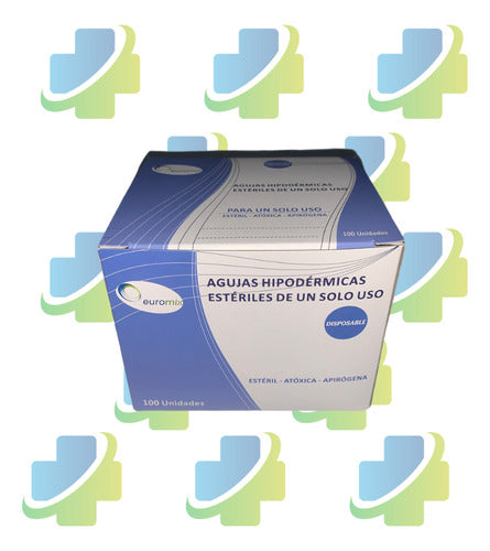 Agujas Descartables 25g X 1 De 100 Unidades Euromix 1