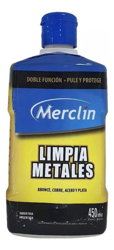 Merclin Limpia Metales Acero, Cobre, Bronce Y Plata 450 Ml 0