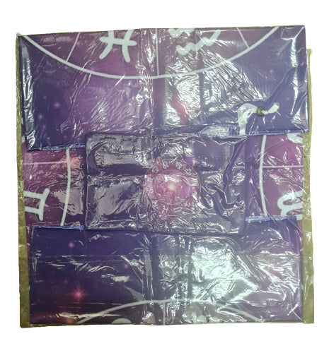 Tarot Cloth (Astrological Wheel) + Bag for Cards 6