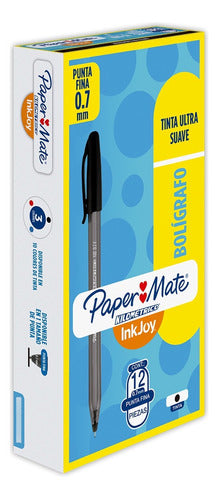 Paper Mate 0.7mm Kilometrico Inkjoy Ballpoint Pen - Pack of 12 2