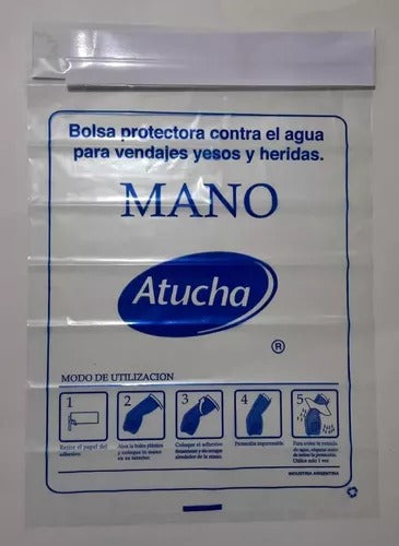 Pack 4 Bolsas Protector Agua Baño Yeso Vendaje Mano Atucha 2