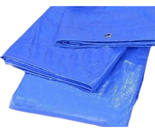 Semadis Cobertor Cubre Pileta Rafia Azul Ojales 4 M X 6 M 0