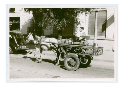 Carro De Lechero En El Año 1962 Rivera - Lámina 45x30 Cm. 0