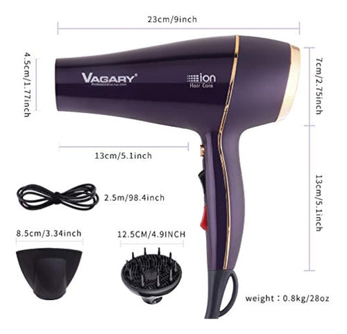 Vagary Professional Salon Hair Dryer 2200W, Hair Dryer 1