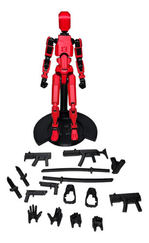 Dixi 3D Dummy 13 Articulated Action Figure - 13 cm with Base and Weapon Kit 1