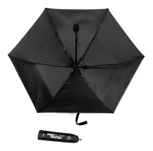 Decathlon Inesis Profilter Micro Black Ultra Lightweight Umbrella 6