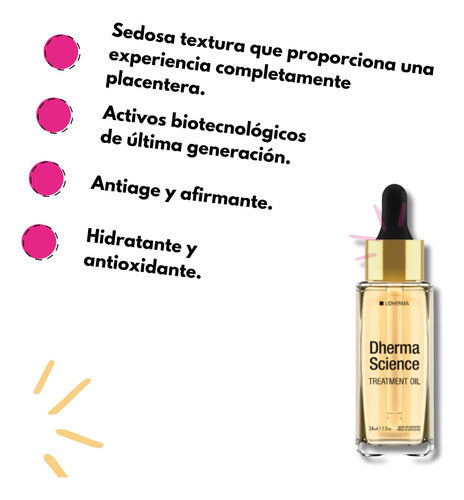 Lidherma Aceite Antiage Toque Seco Antiarrugas Reparador Afirmante 4