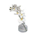 DeSillas Orquidea Blanca Artificial En Florero Vidrio 0