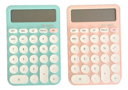 Ibi Craft Tendance Big Display Calculator in Pastel Colors 0