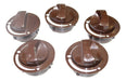 Orbis Kitchen Knob Convecta Brown 6mm Short Neck X5 Units 0