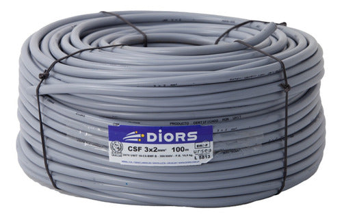 Electro Uruguay Cable Superplástico Gris - 3 X 1,5 0