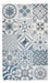 Modern Vinyl Rug Mosaic Mykonos 60x100 Kitchen Bathroom 1