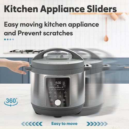 24 Anti-Slip Appliance Sliders for Kitchen, Black 2