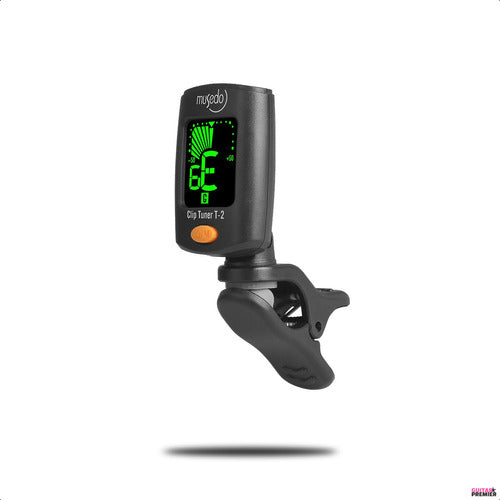 Chromatic Clip Tuner for Guitar Bass Violin Ukulele with Clamp Clip 4