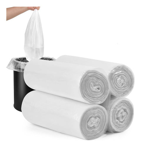 Plasline White Bathroom Waste Bag Roll 40x40 cm - 120 Units 1