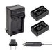 Sony 2X NP-FW50 Battery + Charger Set for A6300 A6000 A300 0