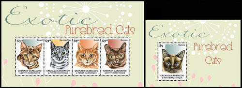 Fauna - Gatos Exóticos 1 - Granada - Hojita + Block Mint 0