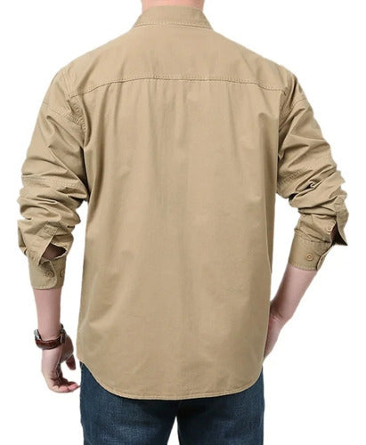 Outdoors Camisa Tactica Tac Pro Manga Larga Bolsillos 4