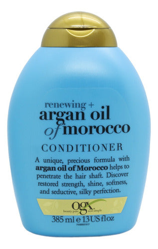 Ogx Argan Oil Of Morocco Shampoo + Enjuague + Crema Rulos 3