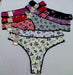 Pack of 6 Cotton Lycra Super Special Size Printed Thongs 35
