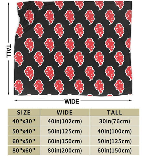 Lindo Patrón De Dibujos Animados En 3d De Akatsuki Mantas De 3