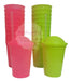 Set of 20 Neon Colors Milkshake Cups 4
