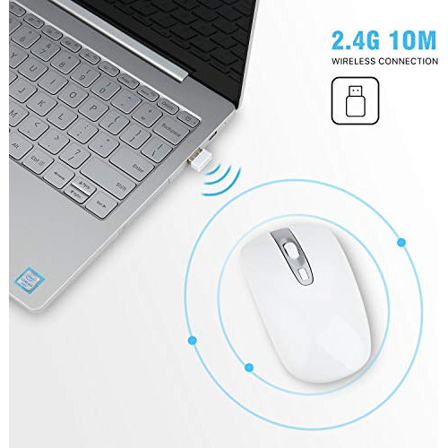 Cimetech Wireless Keyboard and Mouse Combo, Compact Design 2