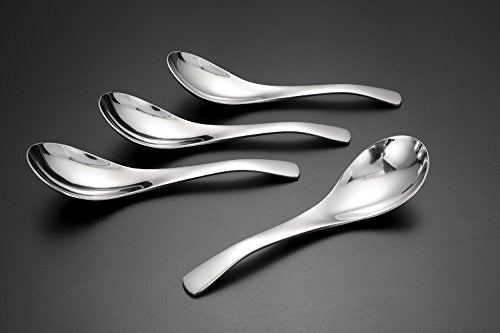 Hiware Thick Heavyweight Soup Spoons Set of 4 1