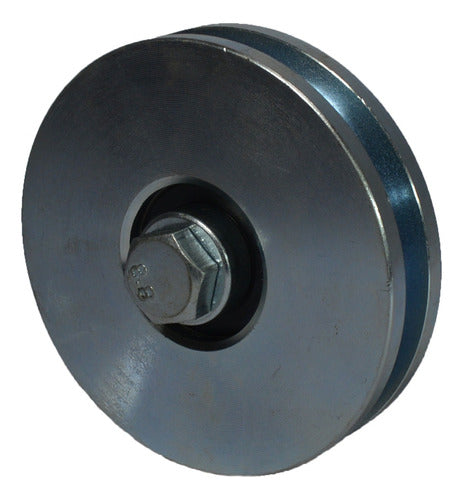 RH Steel Grooved Wheel 100mm for Square Gates 0