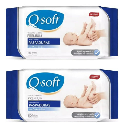 Q-Soft Premium Anti-Paspaduras Wet Wipes Pack of 100 0