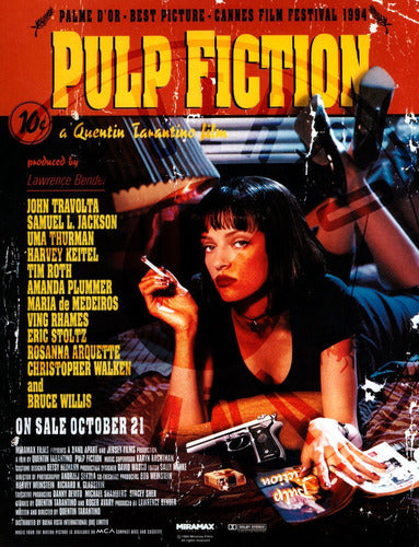 Puerco Araña Poster Pulp Fiction 60x80 - Solo Lámina 1