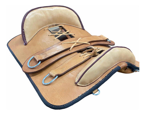 Victoria Suede Horse Pad With Wool Lining and Tail Attachment 1
