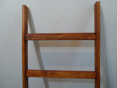 Wide Mahogany Blanket Ladder - Carpintero 2.0 Decor Action Series 4