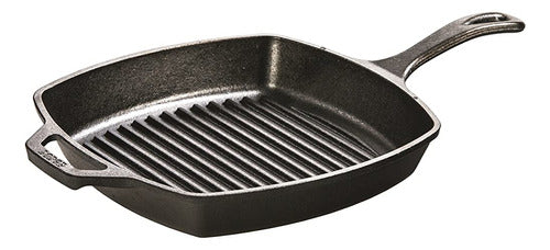 Lodge L8SGP3 Cast Iron Square Grill Pan, Pre-Seasoned 0