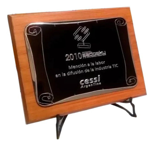 AMERZONE Placa Premio Conmemoración Homenaje Reconocimiento 0