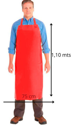 Acero Waterproof Lightweight PVC Apron Red 1