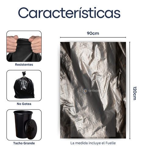 AntePlast Garbage Bags Consortium Multiple Colors 90x120 X200u 1