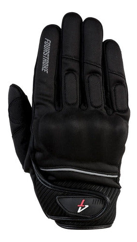 Fourstroke Start Black Motorcycle Gloves by Bamp Group 1