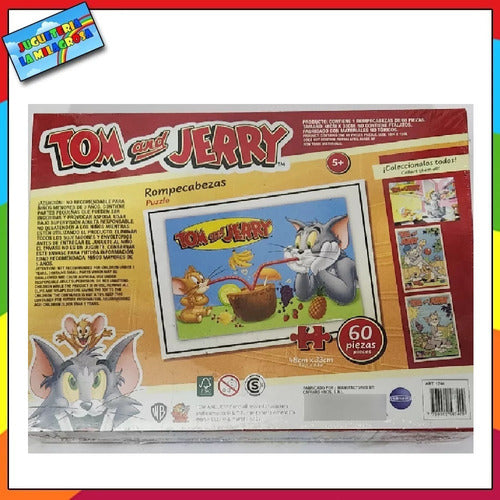 Vulcanita Rompecabeza 60 Piezas Tom Y Jerry Tomando Coctel Niño 1740 C 2