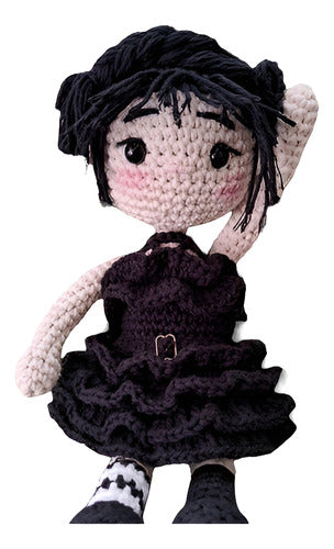 Merlina Muñeca Tejida Amigurumi. 2