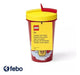 Lego Drinking Cup with Straw - Yellow/Red Design 1