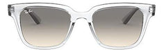 Ray-Ban Gafas De Sol Cuadradas RB4323, Transparente / Gris C 0