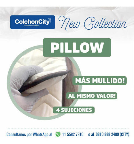 ColchonCity Pillow Top Jackard Matelasse 200 X 200 King Oferta Premium 1