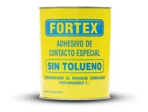 Adhesivo Cemento De Contacto Fortex 1 Litro Sin Tolueno 0